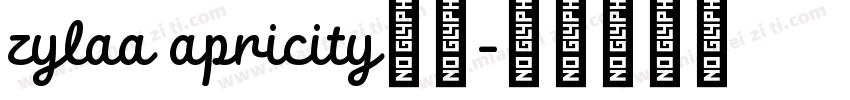 zylaa apricity字体字体转换